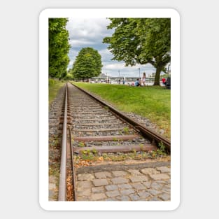 Railway Track at Untermainkai - Frankfurt am Main Sticker